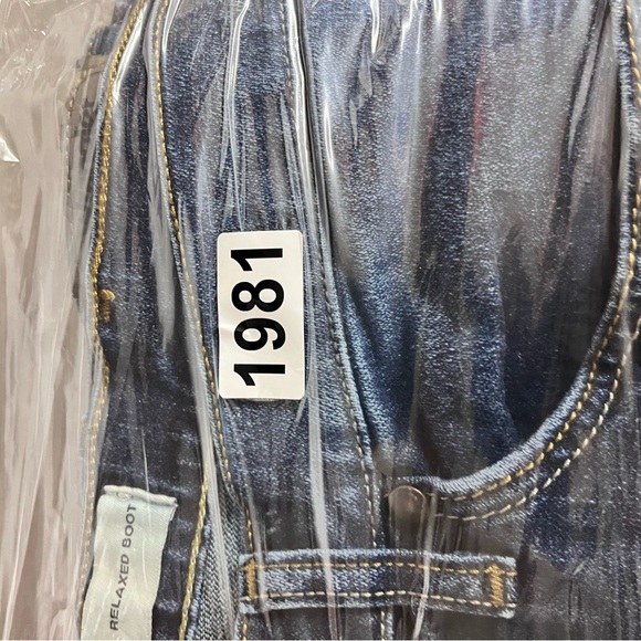 Wrangler Relaxed Boot Cut Jeans Mens 40/28 Short Hemmed Denim Blue Work 1981 - Picture 10 of 10